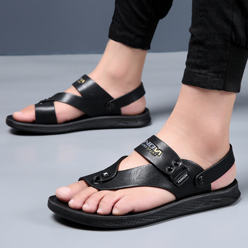 Tongs antidérapantes, chaussures de plage, sandales décontractées en microfibre