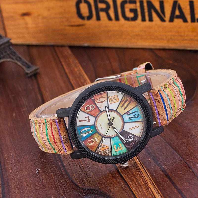 Casual Vintage En Cuir Femmes Quartz Montre-Bracelet Cadeau Horloge