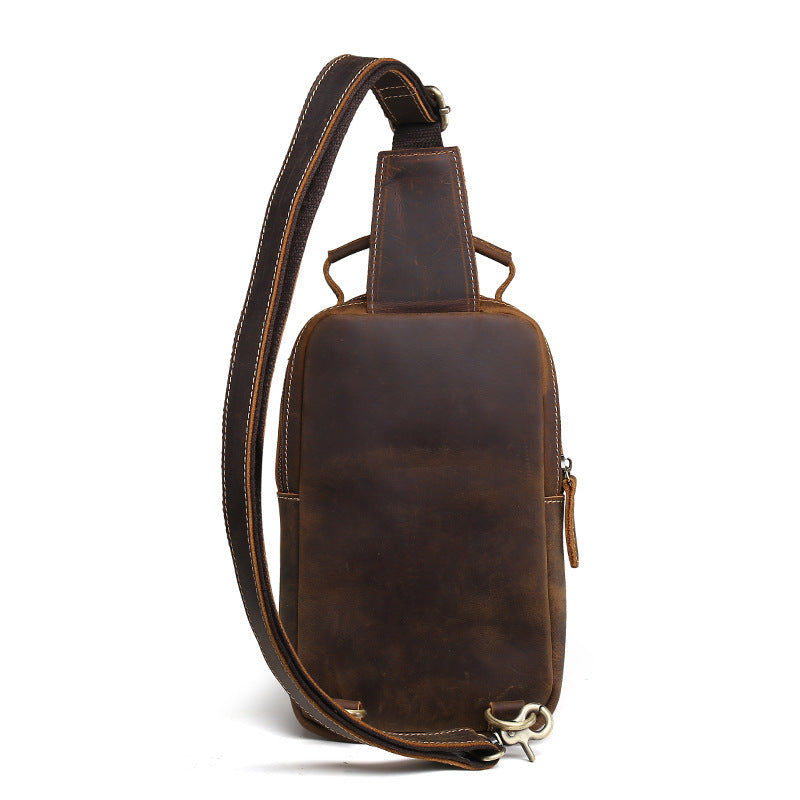 Petit sac en cuir pour hommes, petit sac en peau