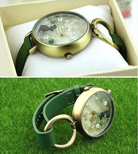 Montre Bracelet en cuir lapin lapin