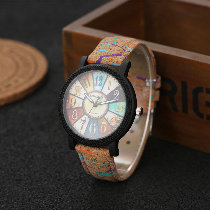Casual Vintage En Cuir Femmes Quartz Montre-Bracelet Cadeau Horloge