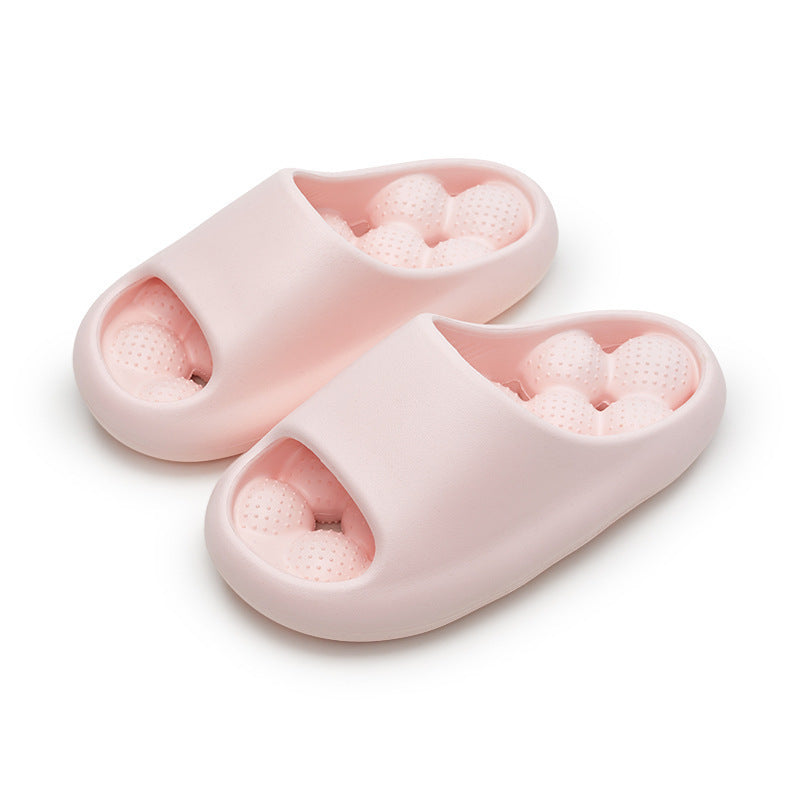 Ball Massage Sole Design Salle de bain Pantoufles Femmes Maison Chaussures Intérieur Non-slip Plancher Accueil Pantoufles D’été