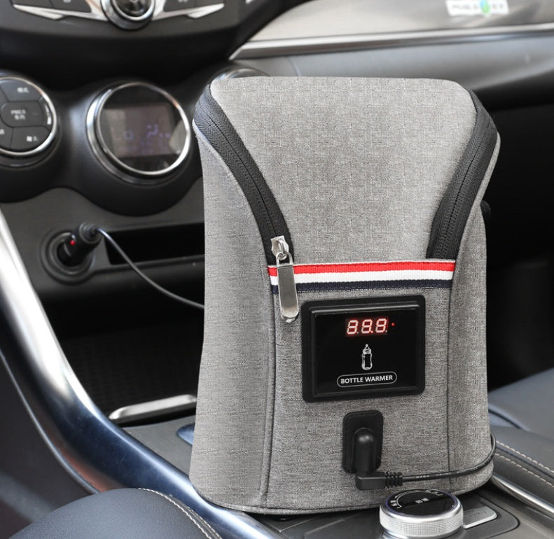 Voiture USB Bébé Bouteille Chauffe-Portable Voyage Lait Maternel Réchauffeur