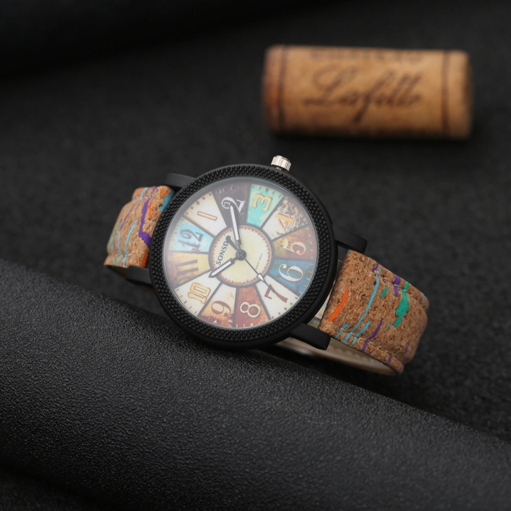 Casual Vintage En Cuir Femmes Quartz Montre-Bracelet Cadeau Horloge