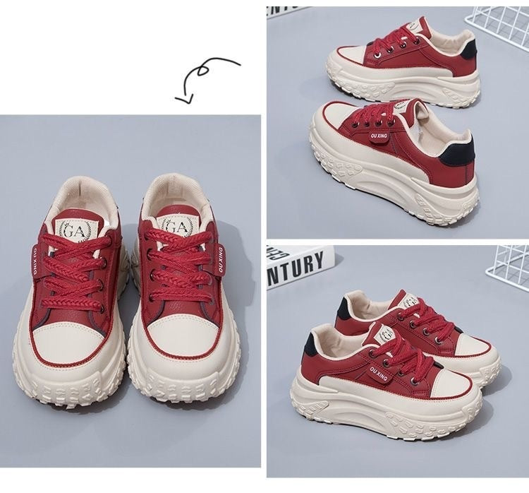 Baskets décontractées polyvalentes de Style coréen, hauteur Augmentante respirante