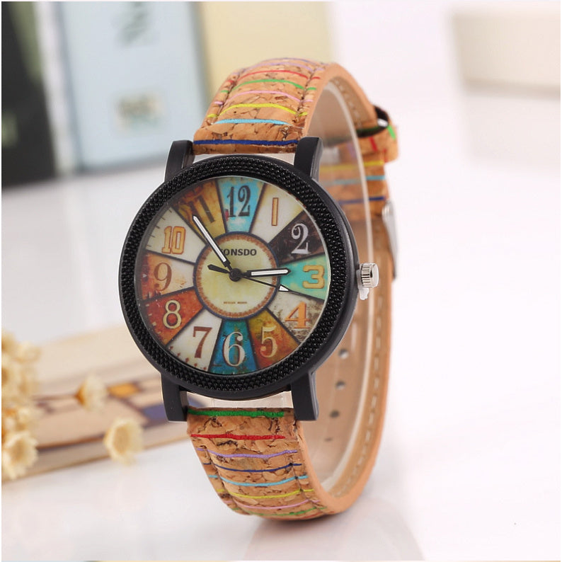 Casual Vintage En Cuir Femmes Quartz Montre-Bracelet Cadeau Horloge