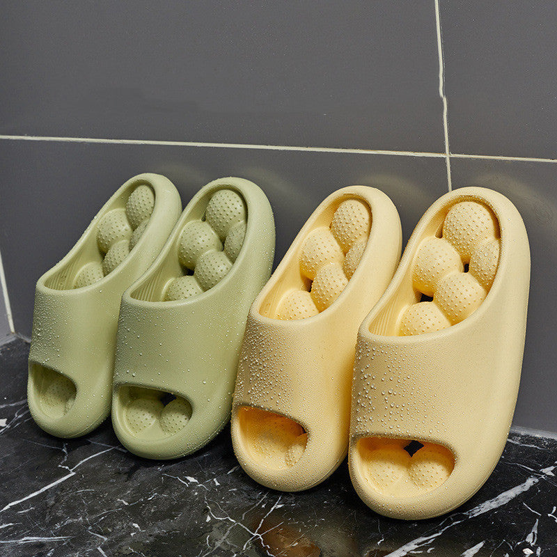 Ball Massage Sole Design Salle de bain Pantoufles Femmes Maison Chaussures Intérieur Non-slip Plancher Accueil Pantoufles D’été