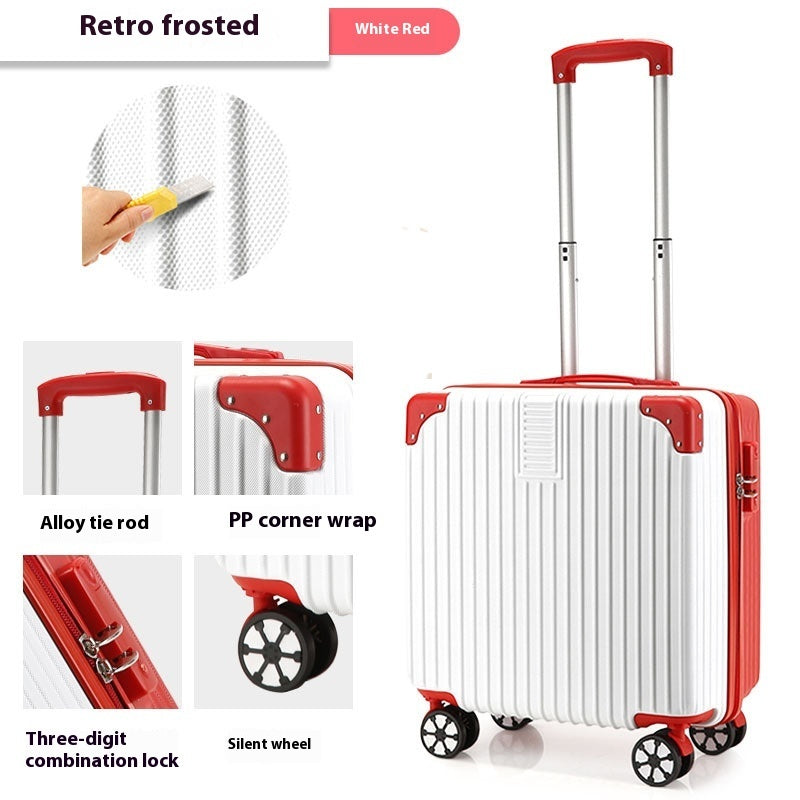 Valise à roulettes de 18 pouces, bagages à motifs imprimés, valise pour petits enfants, sac d'embarquement