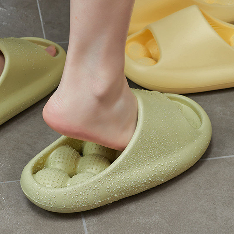Ball Massage Sole Design Salle de bain Pantoufles Femmes Maison Chaussures Intérieur Non-slip Plancher Accueil Pantoufles D’été