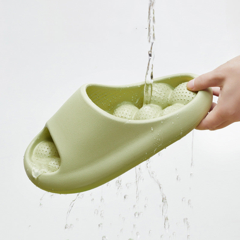 Ball Massage Sole Design Salle de bain Pantoufles Femmes Maison Chaussures Intérieur Non-slip Plancher Accueil Pantoufles D’été
