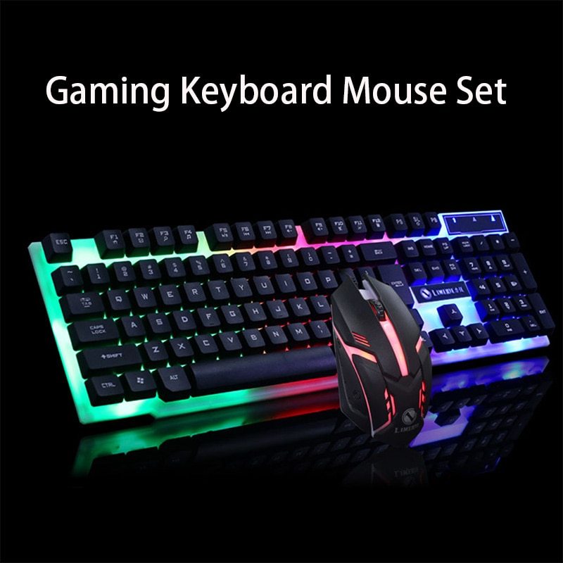 GTX300 de Jeu CF LOL Gaming Clavier Souris Ensemble Lumineux