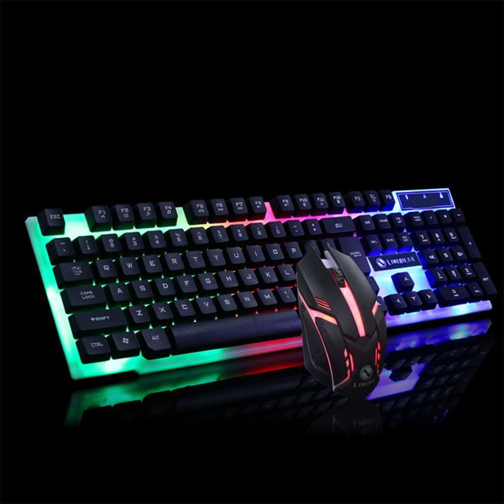 GTX300 de Jeu CF LOL Gaming Clavier Souris Ensemble Lumineux