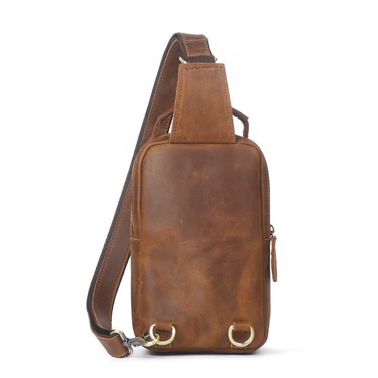 Petit sac en cuir pour hommes, petit sac en peau