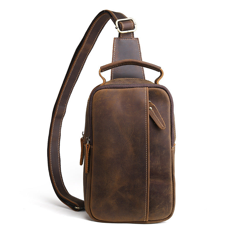 Petit sac en cuir pour hommes, petit sac en peau