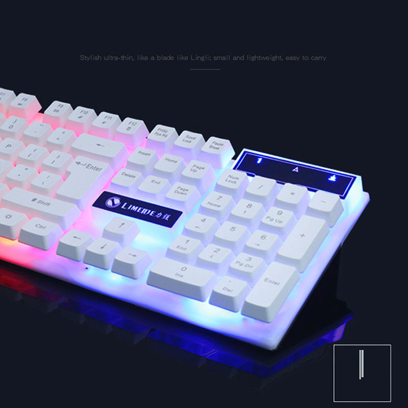 GTX300 de Jeu CF LOL Gaming Clavier Souris Ensemble Lumineux