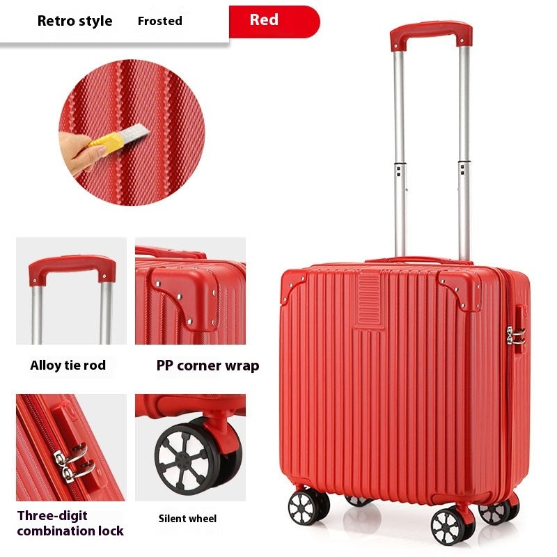 Valise à roulettes de 18 pouces, bagages à motifs imprimés, valise pour petits enfants, sac d'embarquement