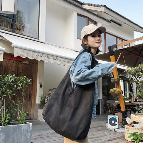Sac bandoulière simple en toile,