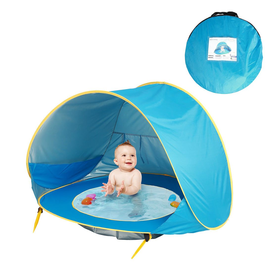 Tente de plage pour bébé Enfants Camping en plein air Facile à plier Imperméable À l’eau Sun Awning Tent UV-protection