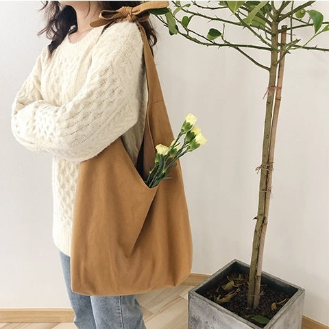Sac bandoulière simple en toile,