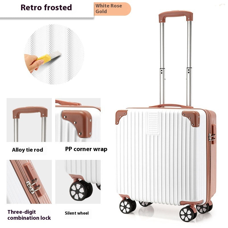 Valise à roulettes de 18 pouces, bagages à motifs imprimés, valise pour petits enfants, sac d'embarquement