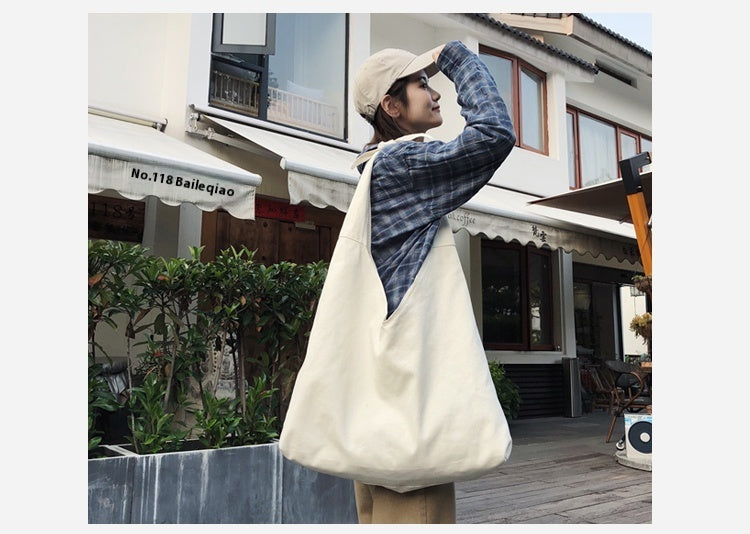 Sac bandoulière simple en toile,