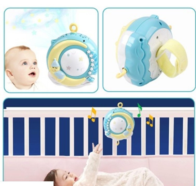 Hochets pour bébé, mobiles pour berceau, porte-jouets, mobile rotatif, cloche de lit, boîte à musique, projection, nouveau-né, bébé, garçon