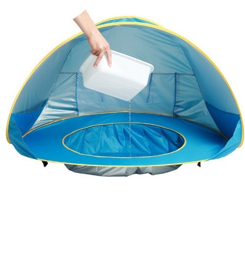Tente de plage pour bébé Enfants Camping en plein air Facile à plier Imperméable À l’eau Sun Awning Tent UV-protection