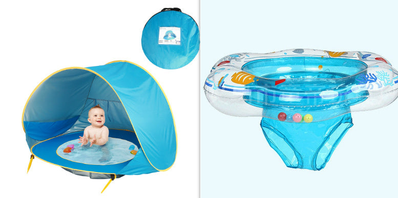 Tente de plage pour bébé Enfants Camping en plein air Facile à plier Imperméable À l’eau Sun Awning Tent UV-protection