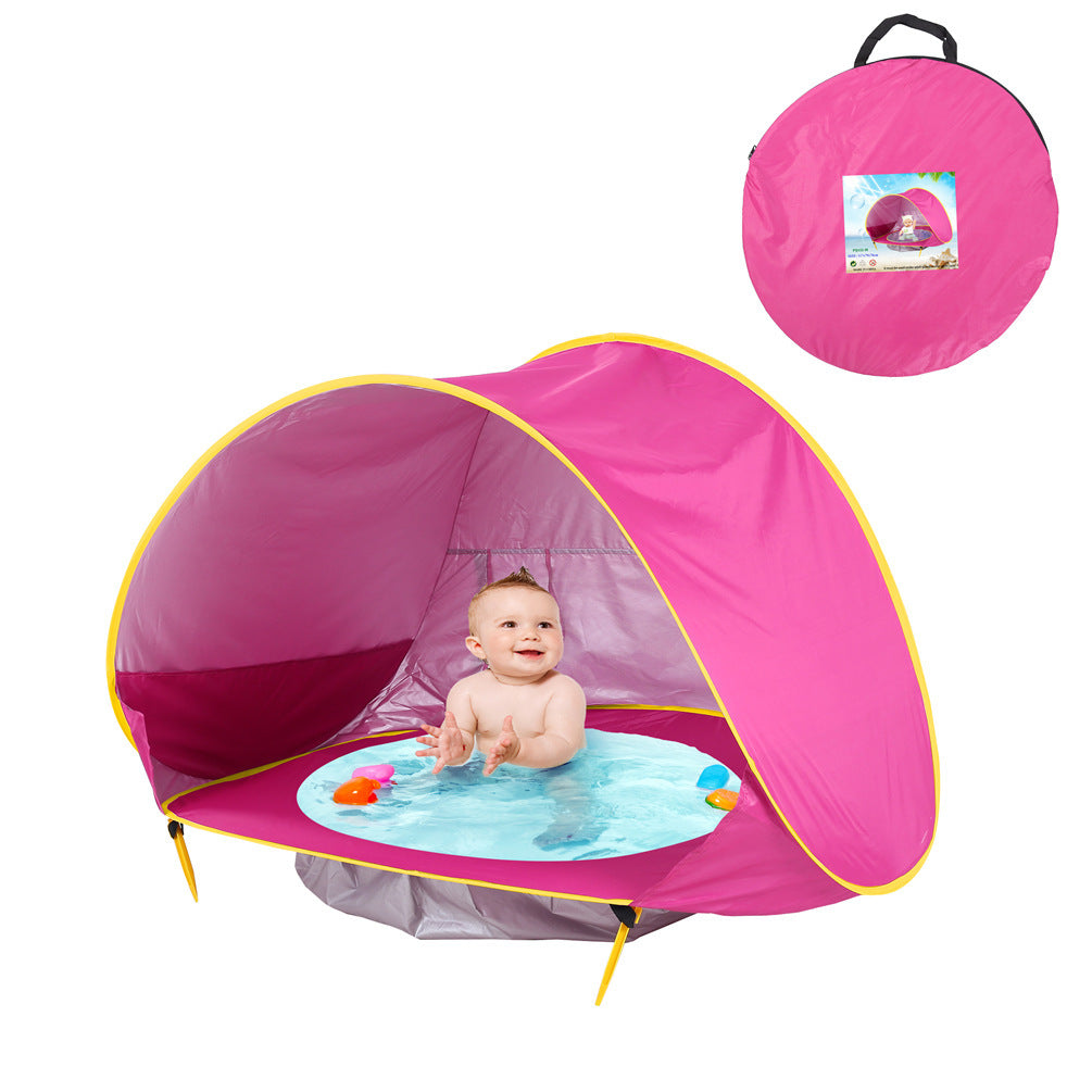 Tente de plage pour bébé Enfants Camping en plein air Facile à plier Imperméable À l’eau Sun Awning Tent UV-protection