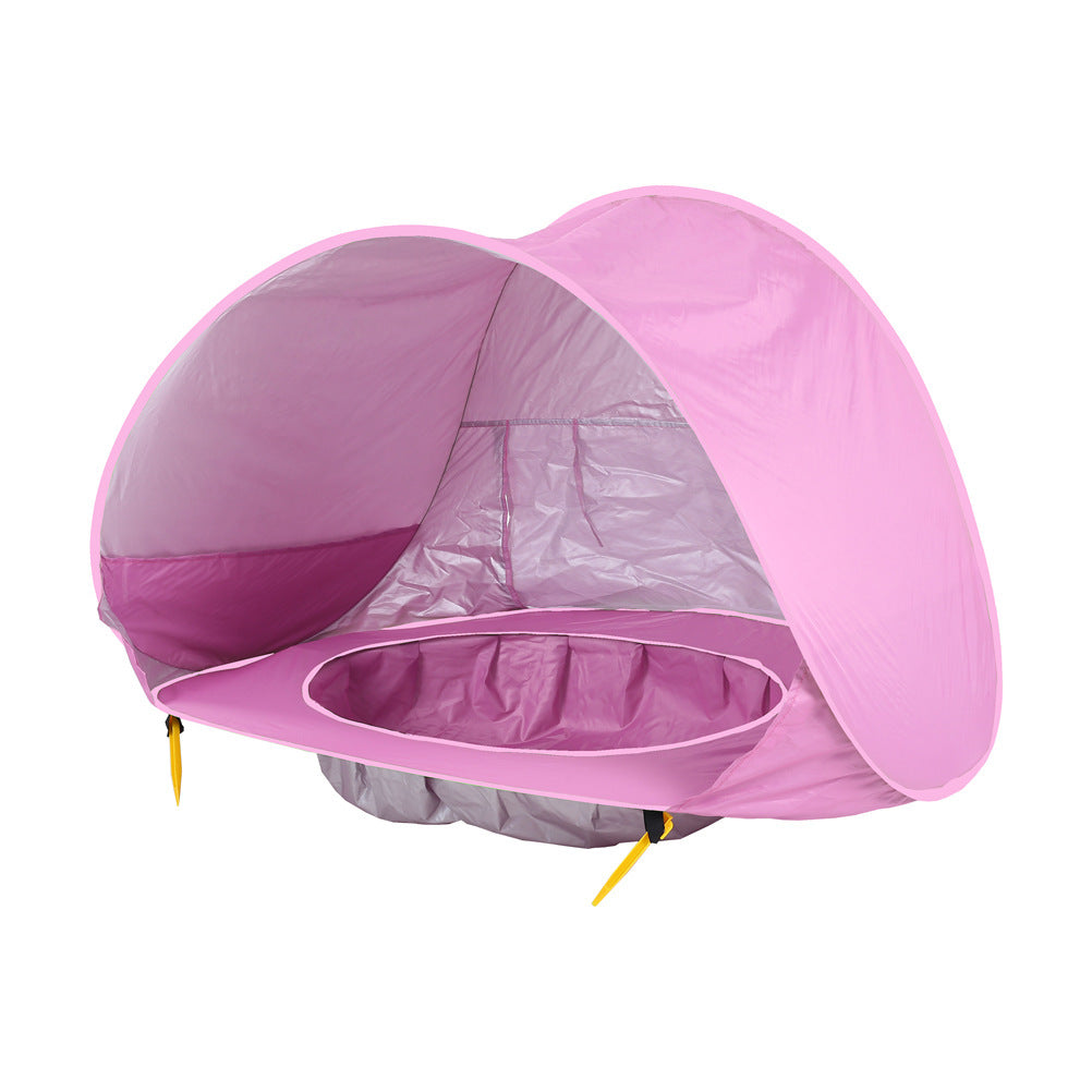 Tente de plage pour bébé Enfants Camping en plein air Facile à plier Imperméable À l’eau Sun Awning Tent UV-protection
