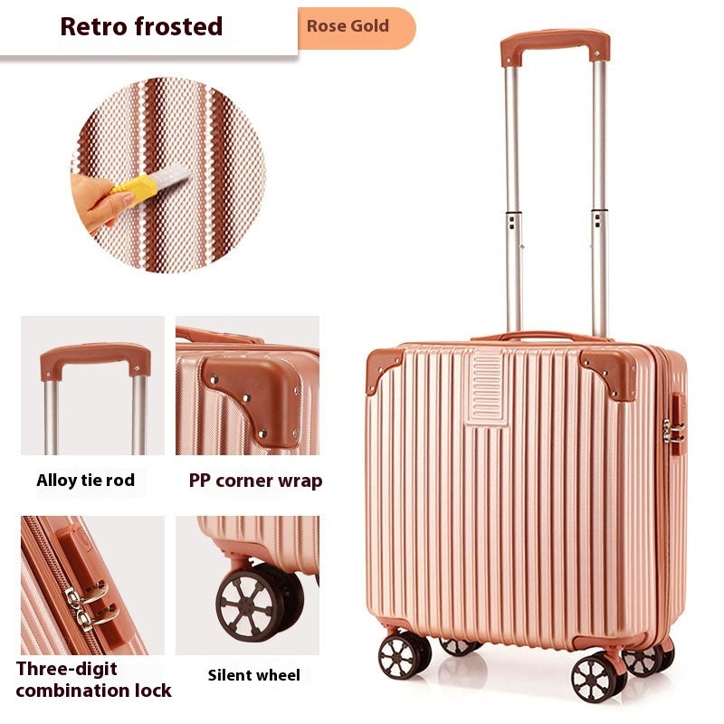 Valise à roulettes de 18 pouces, bagages à motifs imprimés, valise pour petits enfants, sac d'embarquement
