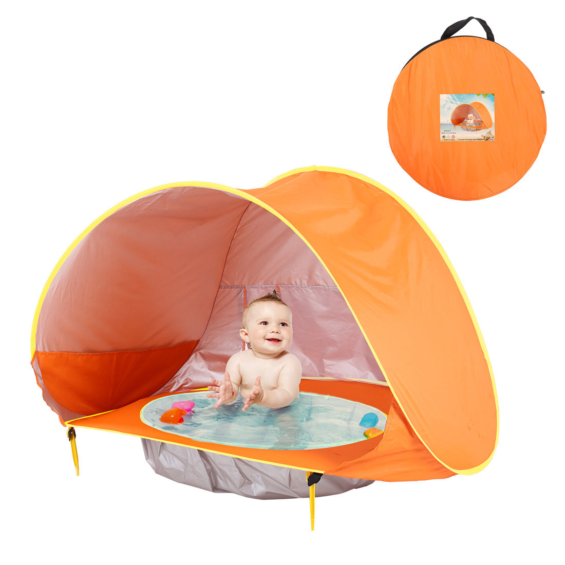 Tente de plage pour bébé Enfants Camping en plein air Facile à plier Imperméable À l’eau Sun Awning Tent UV-protection