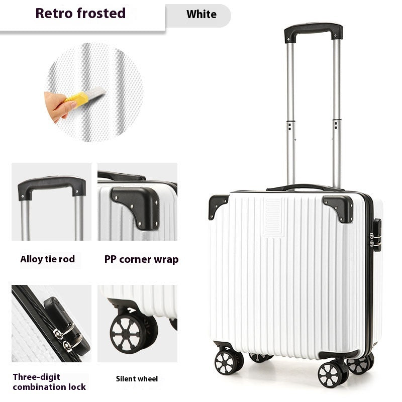 Valise à roulettes de 18 pouces, bagages à motifs imprimés, valise pour petits enfants, sac d'embarquement