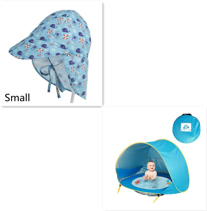 Tente de plage pour bébé Enfants Camping en plein air Facile à plier Imperméable À l’eau Sun Awning Tent UV-protection