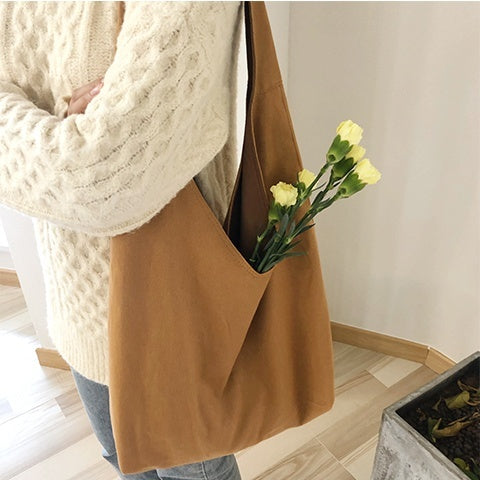 Sac bandoulière simple en toile,
