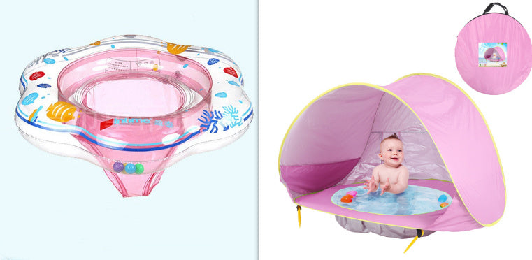 Tente de plage pour bébé Enfants Camping en plein air Facile à plier Imperméable À l’eau Sun Awning Tent UV-protection