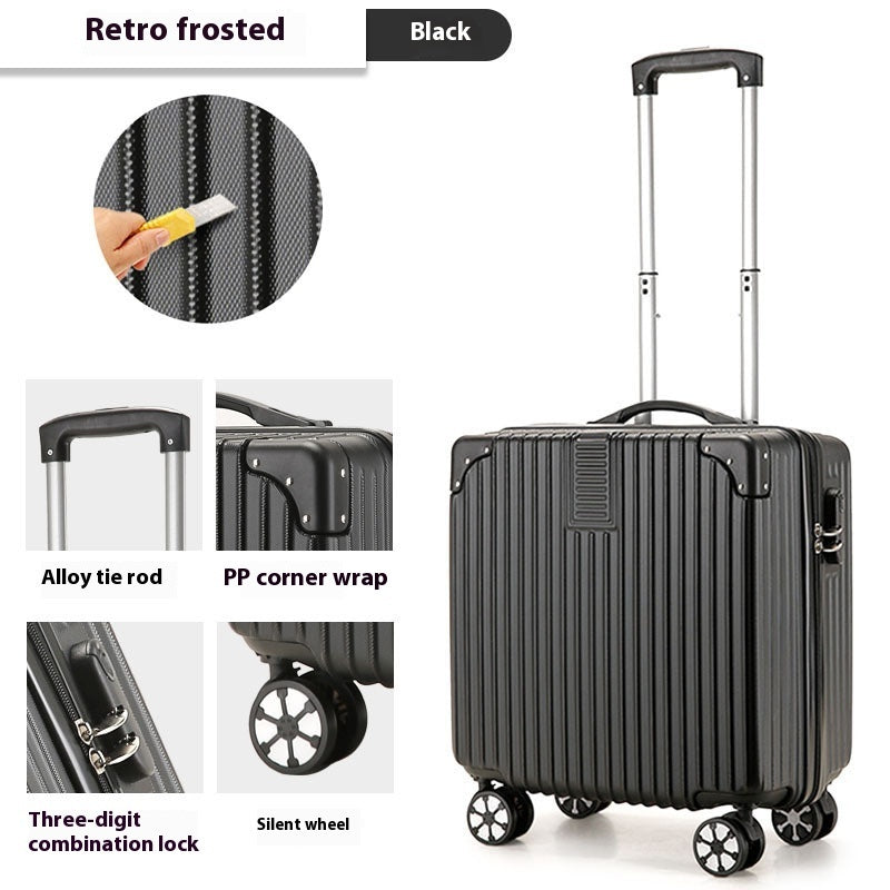 Valise à roulettes de 18 pouces, bagages à motifs imprimés, valise pour petits enfants, sac d'embarquement
